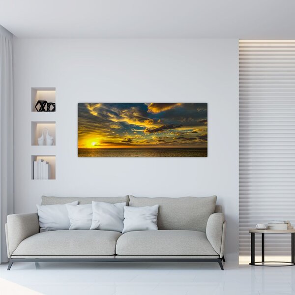 Naplemente a tengeren (120x50 cm)