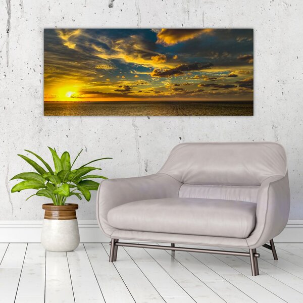 Naplemente a tengeren (120x50 cm)