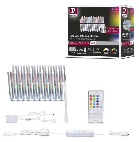 Paulmann MaxLED Home LED szalag (kezdő készlet) 18 W RGBW Fehér, Átlátszó (71198)