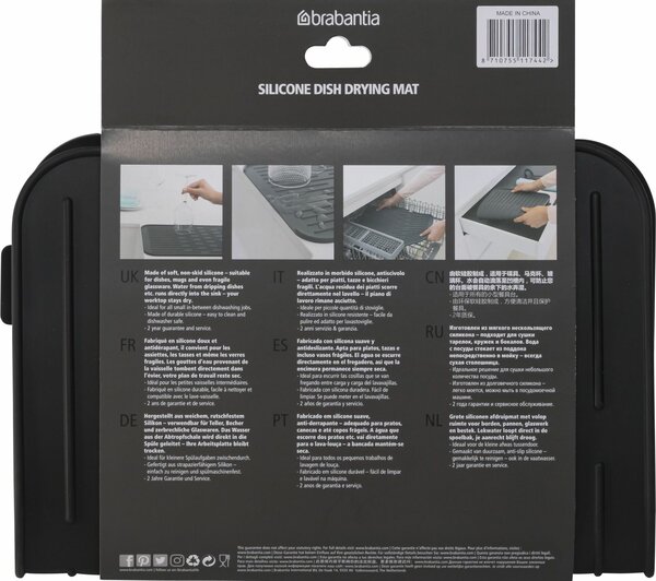Brabantia 117442 szilikon edényszárító alátét - sötétszürke