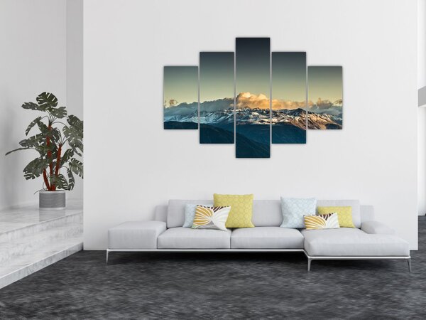 Kép - magas hegyek csúcsai (150x105 cm)