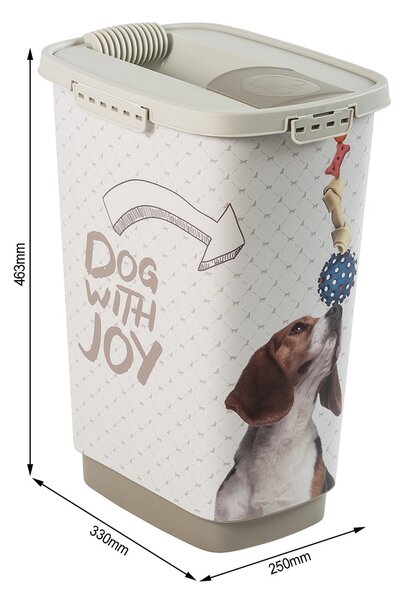 Rotho Cody Dog 25000ml Táp tároló láda - Bézs
