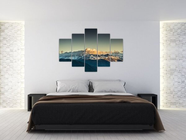 Kép - magas hegyek csúcsai (150x105 cm)