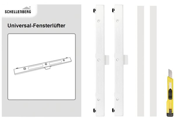 Schellenberg Univerzális ablak ventilátor készlet Fehér (46601)