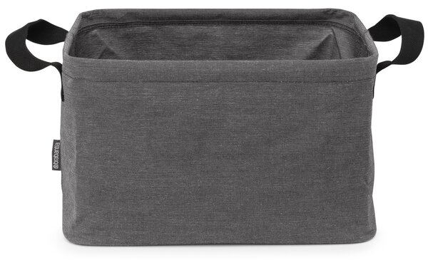 Brabantia Foldable Laundry Basket összehajtható szennyestartó kosár acél vázzal, 35L kapacitás, borsfekete - 232701