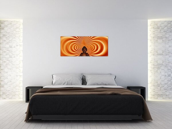 Egy szobrocska képe (120x50 cm)