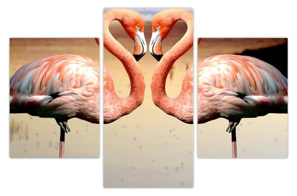 Kép - két flamingó (90x60 cm)