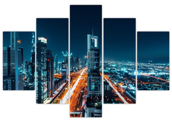 Kép - Dubai éjszaka (150x105 cm)