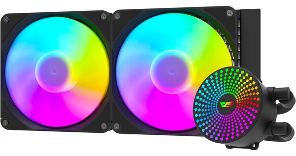 DarkFlash DC280 ARGB Processzor hűtő fekete