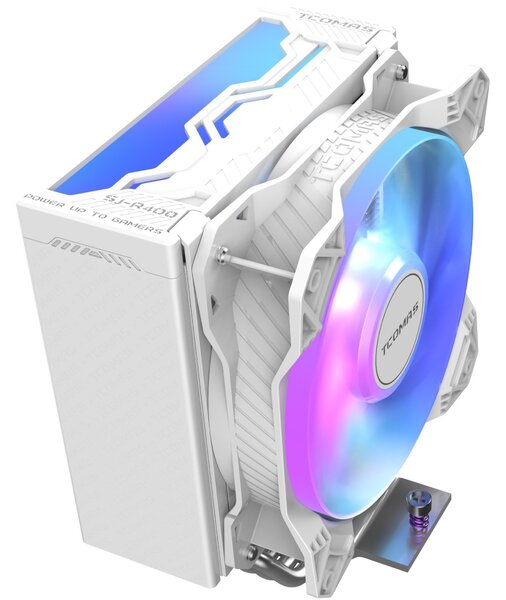 Tcomas SJR400 4HP Processzor Hűtő Fehér ARGB 120mm