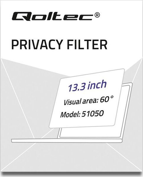 Qoltec 51050 33,8 cm 13.3" Betekintésvédelmi Szűrő