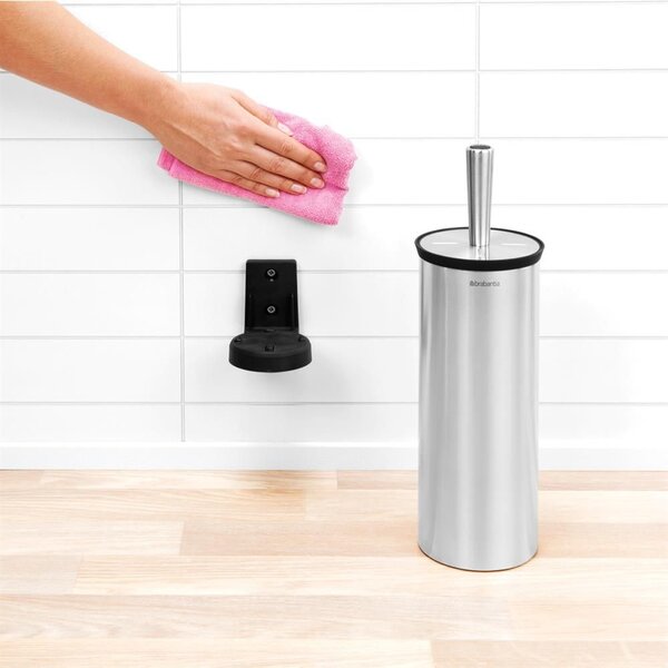 Brabantia Profile WC-kefe fali tartóval, rozsdamentes acél, selyem matt - 427183