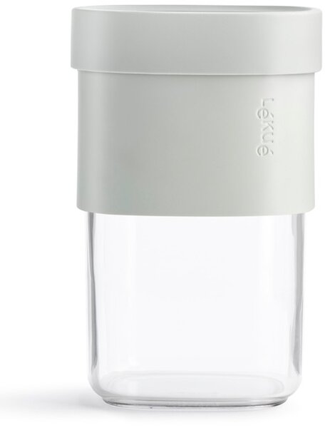 Lékué Flip Storage Food Container közepes élelmiszertároló edény, 600ml-850ml, bővíthető - 2 kapacitással, egymásra rakható, műanyag, áttetsző/zöld - 883163