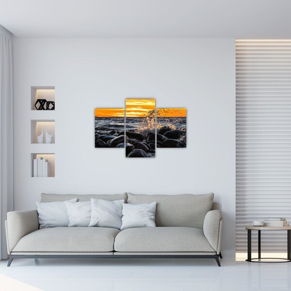 A tenger hullámai képe (90x60 cm)