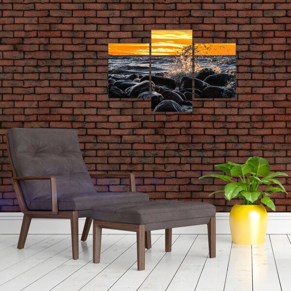 A tenger hullámai képe (90x60 cm)