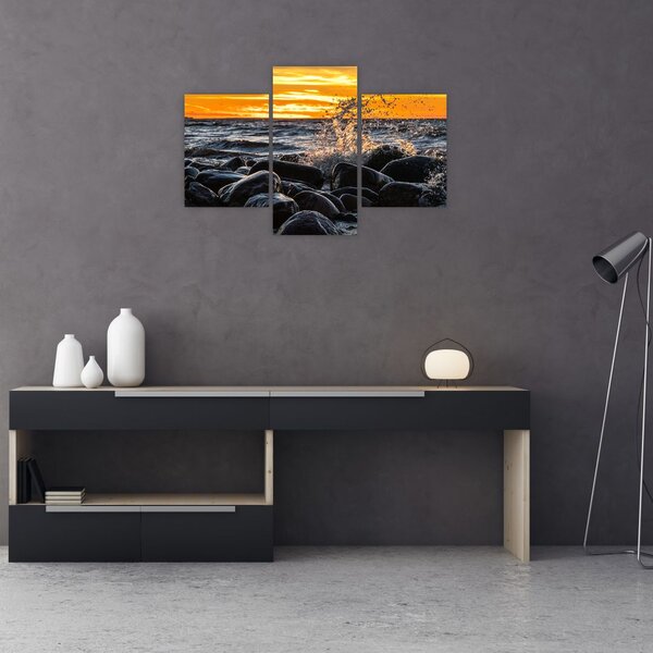 A tenger hullámai képe (90x60 cm)
