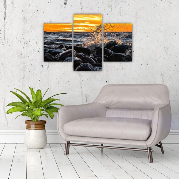 A tenger hullámai képe (90x60 cm)