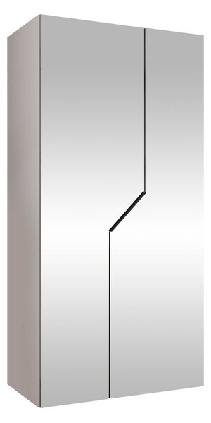 Gardróbszekrény Hartford 600, Laminált forgácslap, 202x100x52cm, Fehér, Fekete