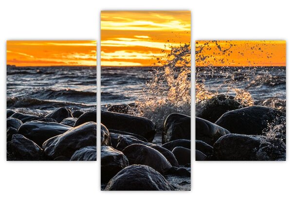 A tenger hullámai képe (90x60 cm)