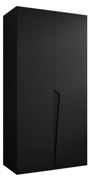 Gardróbszekrény Hartford 603, Laminált forgácslap, 202x100x52cm, Fekete