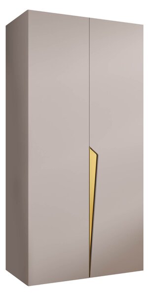 Gardróbszekrény Hartford 603, Laminált forgácslap, 202x100x52cm, Aranysárga, Kasmír