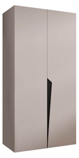 Gardróbszekrény Hartford 603, Laminált forgácslap, 202x100x52cm, Fekete, Kasmír