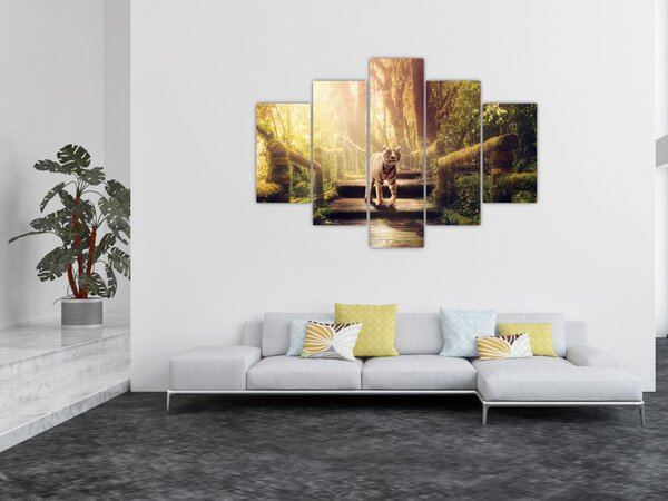 Tigris a dzsungelben képe (150x105 cm)