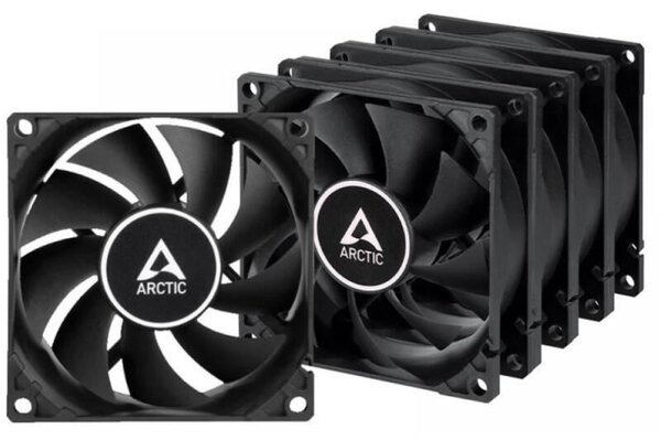 Arctic F8 PWM PST ház hűtő 8cm fekete 5db (ACFAN00261A)