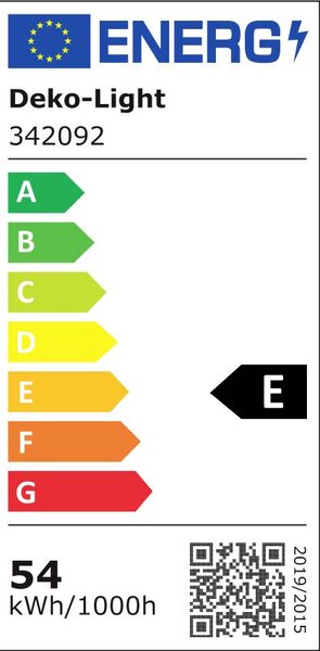 Deko Light LED Panel transparent rund Függőlámpa EEK: E (A - G) LED Fixen beépített LED-es 53.70 W Mélyfekete (RAL 9005) (342092)