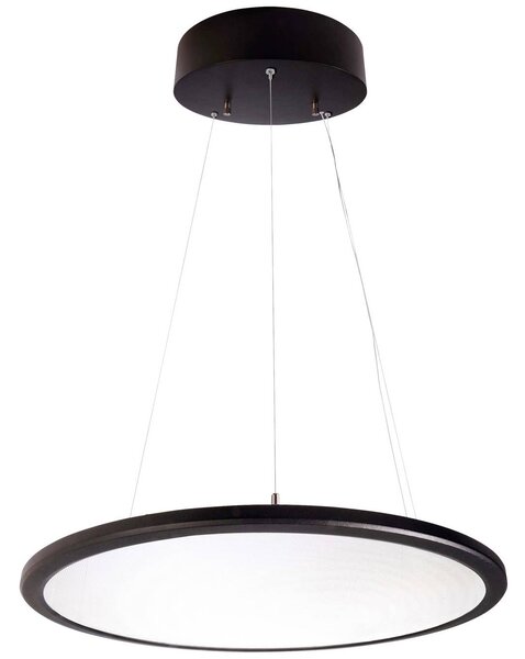 Deko Light LED Panel transparent rund Függőlámpa EEK: E (A - G) LED Fixen beépített LED-es 53.70 W Mélyfekete (RAL 9005) (342092)