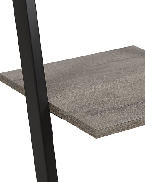 Négyszintes polcos elem JOPLIN 143 cm Fekete