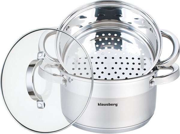 Klausberg 3 Részes Pároló Edény Készlet Ø18cm - 2.5L KB-7135