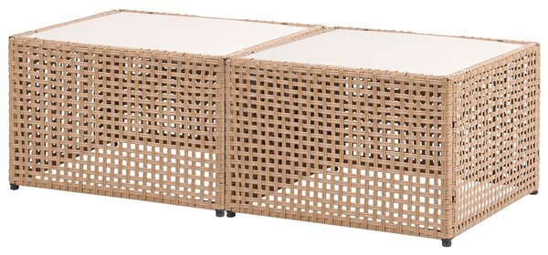 Kerti sarok ülőgarnitúra 6 személyes OMEGANA Világosbézs PE Rattan