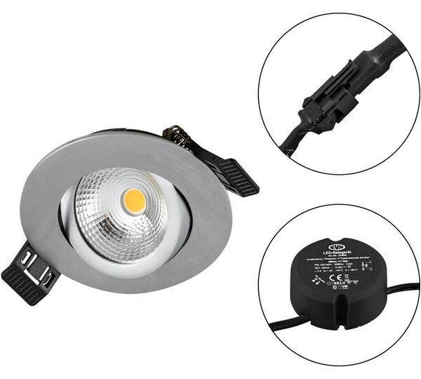 EVN LED-es beépíthető lámpa LED 6 W Króm (S061502)