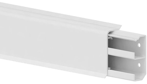 112454 Padlószegély csatorna tömítőajakkal SL/c20x50alpinweiß 2000 mm Alpesi fehér 1 db