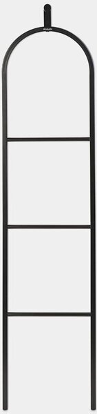 Brabantia Linn Dressboy szobainas, 380x1680mm, helytakarékos, akasztós vállfatartóval, lekerekített, 3 szintes, talp nélküli, acél, fekete - 229886