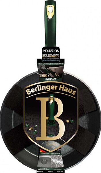 BerlingerHaus BH/6087 Emerald Collection Serpenyő - Levehető Nyéllel, 24 cm, Smaragdzöld
