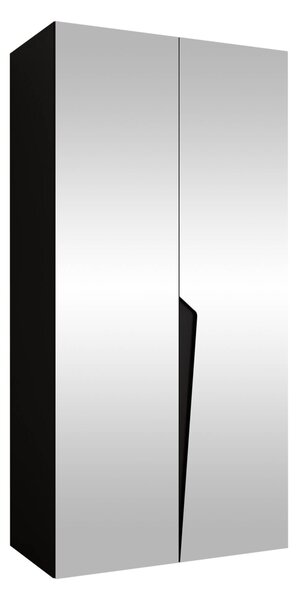 Gardróbszekrény Hartford 613, Laminált forgácslap, 202x100x52cm, Fekete