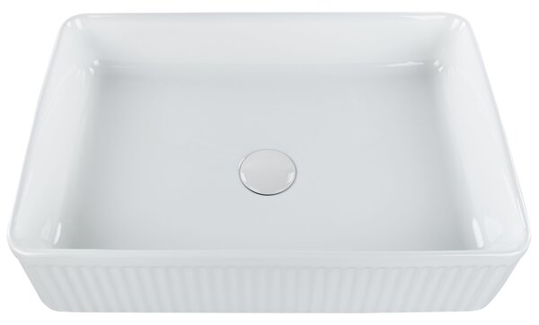 Pultra helyezhető mosdókagyló GELDO 50 x 34 cm Kerámia Fehér