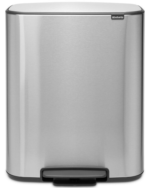 BRABANTIA 211461 Bo Pedal Bin pedálos szelektív hulladékgyűjtő 2x30L acél