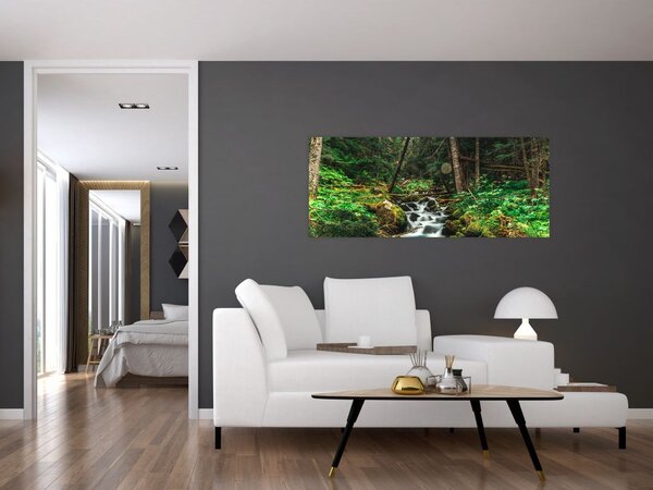 Patak képe az erdőben (120x50 cm)