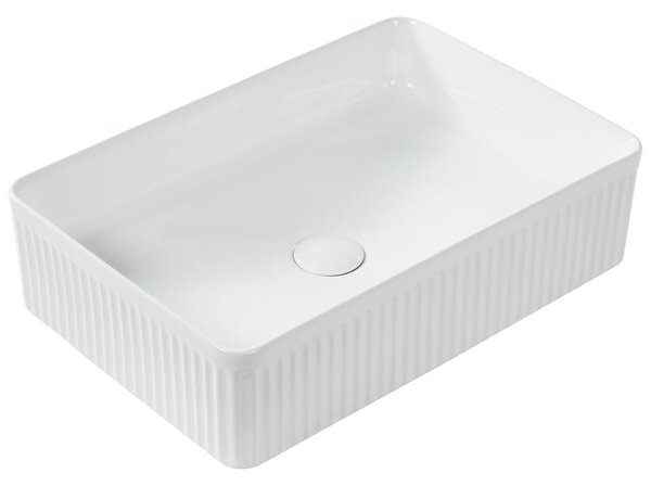 Pultra helyezhető mosdókagyló GELDO 50 x 34 cm Kerámia Fehér