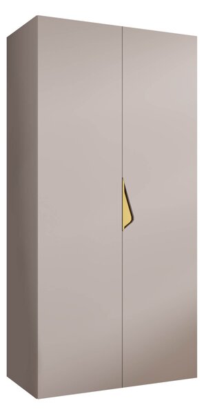 Gardróbszekrény Hartford 618, Laminált forgácslap, 202x100x52cm, Aranysárga, Kasmír