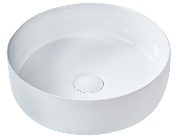 Pultra helyezhető mosdókagyló CALIG Fehér ⌀ 36 cm Kerámia