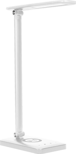 Orno Isiyo Led 7W Asztali Lámpa Induktív Töltővel és USB-Vel, 390 lm, 3000-4000-6000 K, Színhőmérséklet-Változtatás és Fényerőszabályzó Funkció, Fehér Színű
