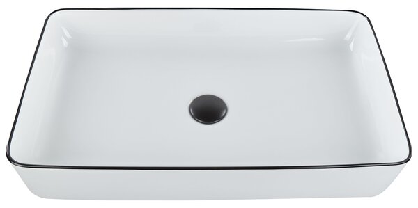 Pultra helyezhető mosdókagyló XERT 61 x 35 cm Kerámia Fehér