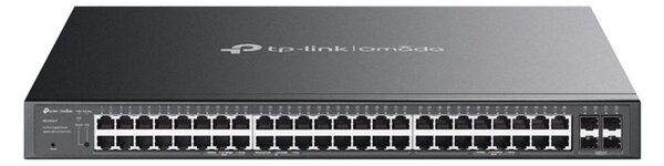 TP-Link Omada SG2452LP hálózati kapcsoló Vezérelt L2/L2+ Gigabit Ethernet (10/100/1000) Ethernet-áramellátás (PoE) támogatása 1U Fekete