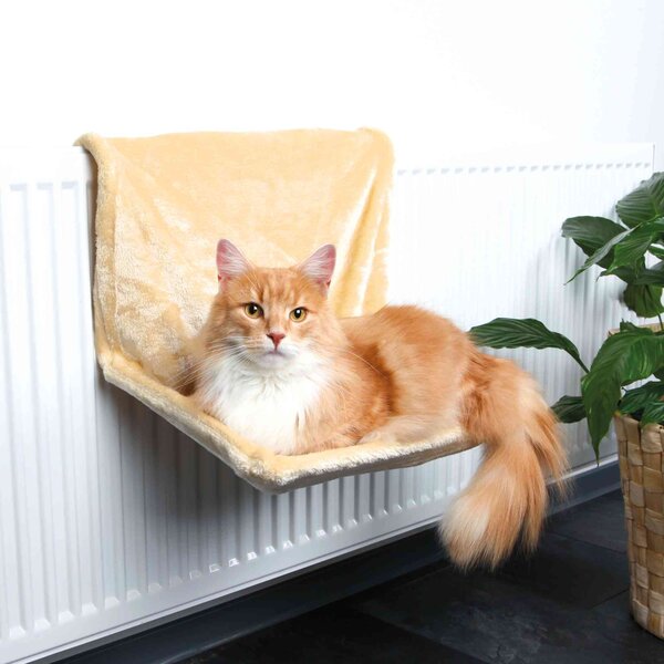 Trixie 102428 Cuddly Radiátorra szerelhető kisállat fekhely 48 x 26 x 30 cm - Bézs
