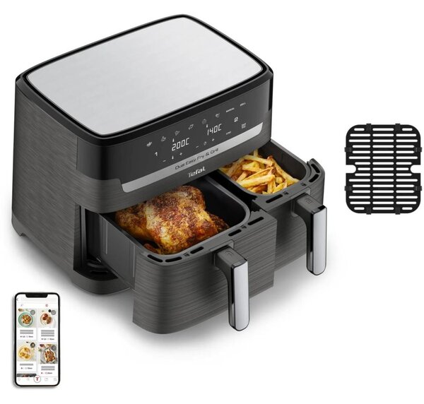 Tefal Dual Easy Fry & Grill EY905B10 8,3 L Fekete