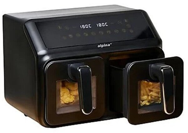 Alpina Air Fryer 2x4L 2200W olajmentes sütő